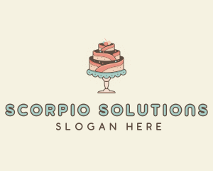 Sweet Cake Dessert logo design