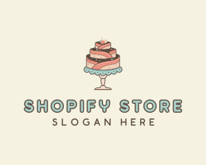 Sweet Cake Dessert logo design