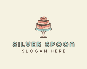 Sweet Cake Dessert logo design