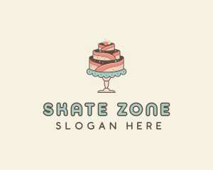 Sweet Cake Dessert logo design