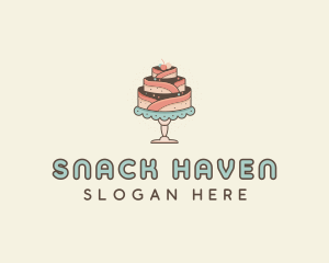 Sweet Cake Dessert logo design