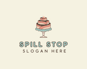 Sweet Cake Dessert logo design