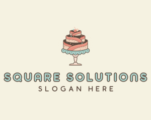 Sweet Cake Dessert logo design