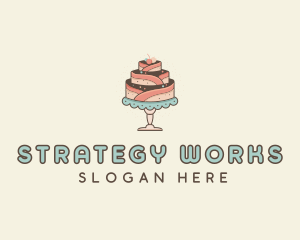 Sweet Cake Dessert logo design