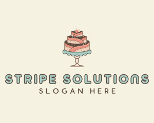 Sweet Cake Dessert logo design