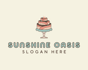 Sweet Cake Dessert logo design