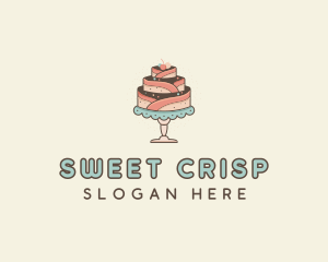 Sweet Cake Dessert logo design