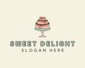 Sweet Cake Dessert logo design