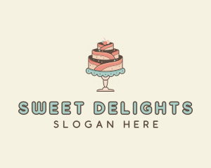 Sweet Cake Dessert logo design