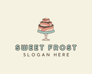 Sweet Cake Dessert logo design