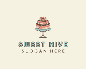 Sweet Cake Dessert logo design