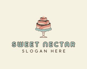 Sweet Cake Dessert logo design