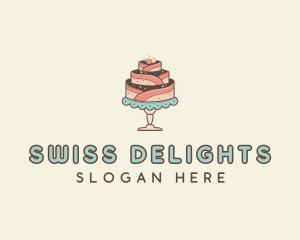 Sweet Cake Dessert logo design