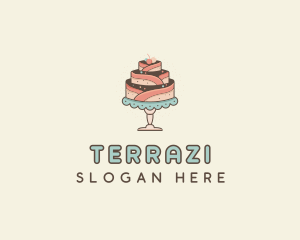 Sweet Cake Dessert logo design