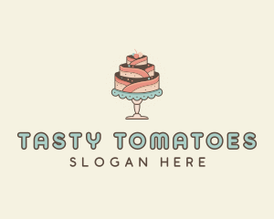 Sweet Cake Dessert logo design