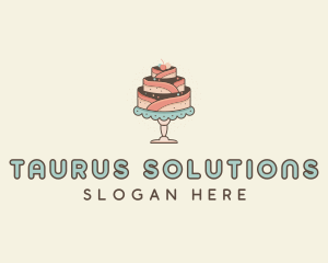 Sweet Cake Dessert logo design