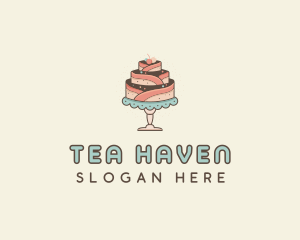 Sweet Cake Dessert logo design