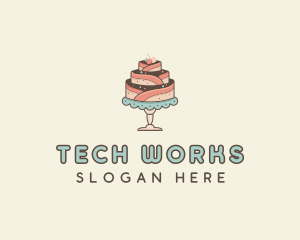 Sweet Cake Dessert logo design