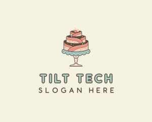 Sweet Cake Dessert logo design