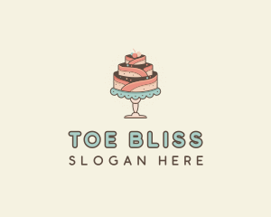 Sweet Cake Dessert logo design