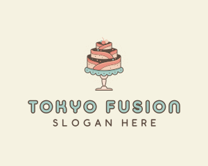 Sweet Cake Dessert logo design