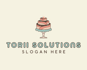 Sweet Cake Dessert logo design