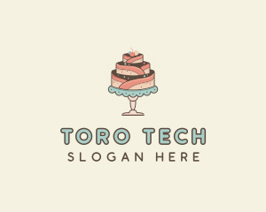 Sweet Cake Dessert logo design