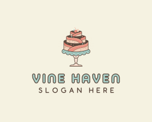 Sweet Cake Dessert logo design