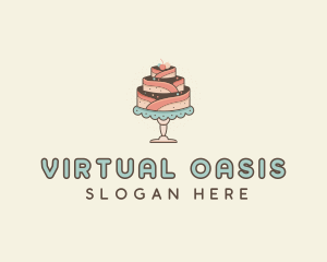 Sweet Cake Dessert logo design