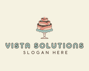 Sweet Cake Dessert logo design