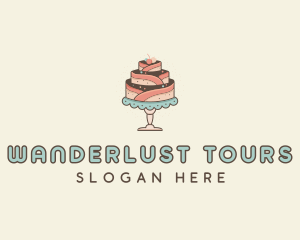 Sweet Cake Dessert logo design