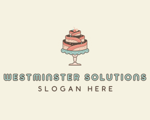 Sweet Cake Dessert logo design