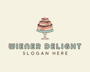 Sweet Cake Dessert logo design