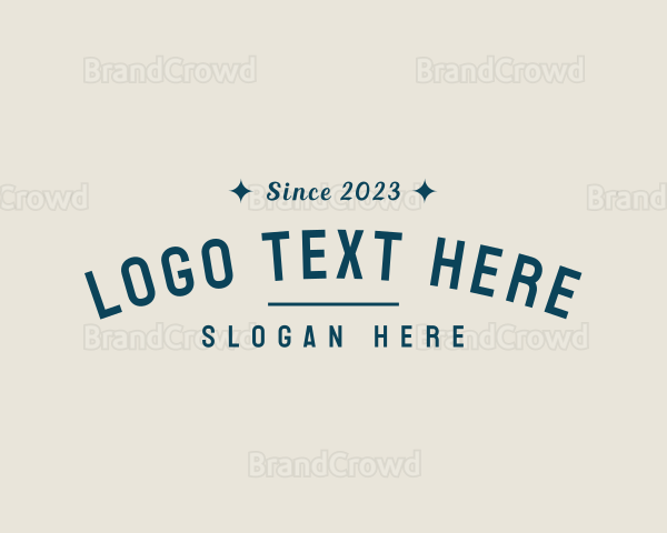 Hipster Clothing Business Logo