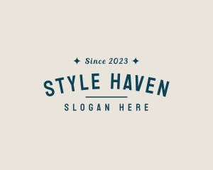 Hipster Clothing Business Logo