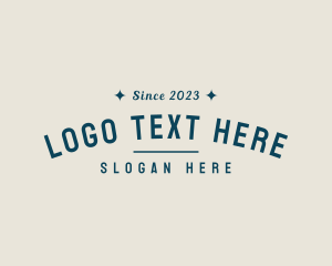 Hipster Clothing Business Logo