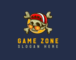 Casino Gambling Skull  logo design