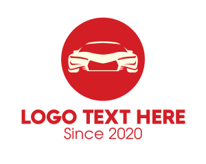 Car Dealership - Red Sports Car logo design