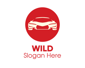 Red Sports Car  Logo