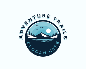 Lake Mountain Adventure logo design