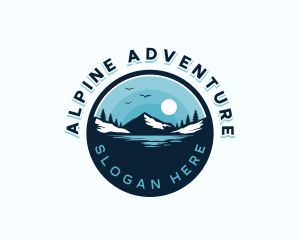 Lake Mountain Adventure logo design