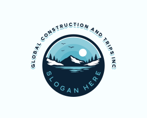 Trip - Lake Mountain Adventure logo design