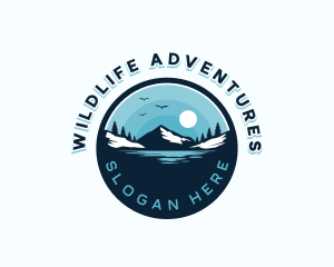 Lake Mountain Adventure logo design