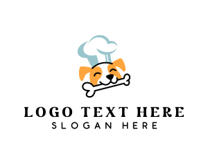 Eat - Dog Bone Chef logo design