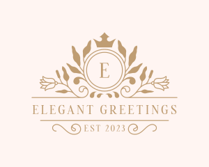 Crown Wedding Event logo design