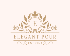 Crown Wedding Event logo design