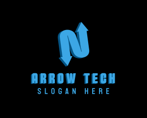 Arrow - Business Arrow Letter N logo design