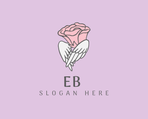 Environment - Winged Rose Flower logo design