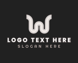 Creative Agency - Vintage Fashion Boutique Letter W logo design