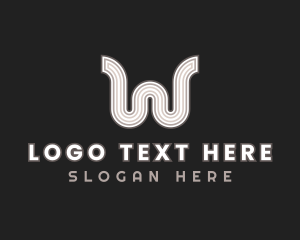 Brand - Vintage Fashion Boutique Letter W logo design